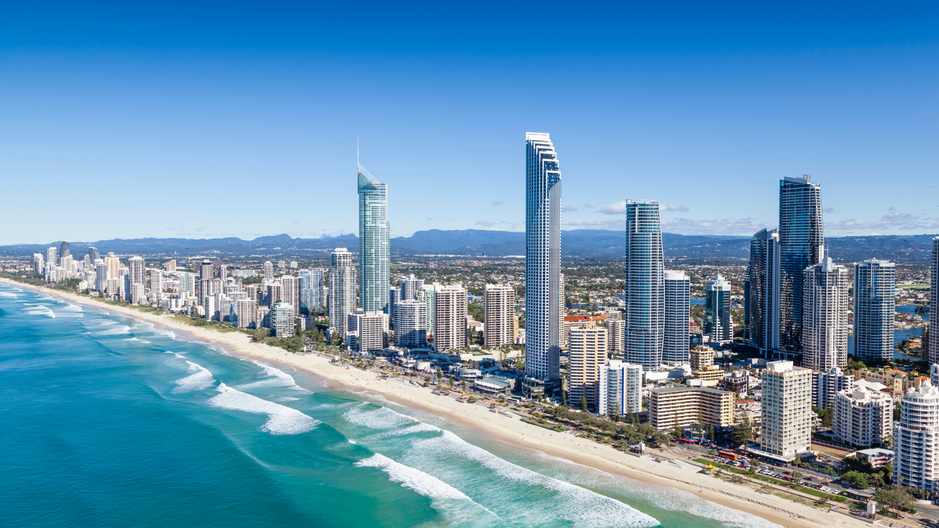 View of Gold Coast coastline